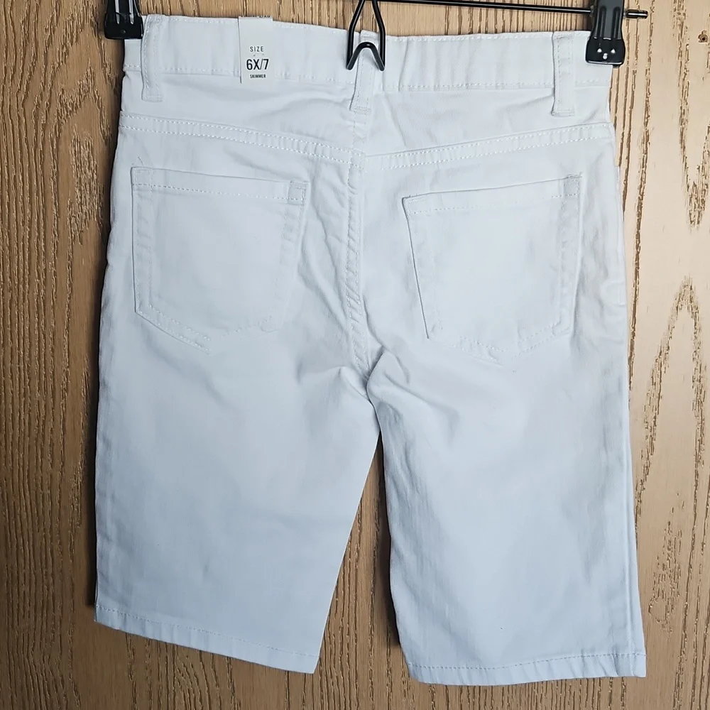 NWT The Children's Place girls white shorts
